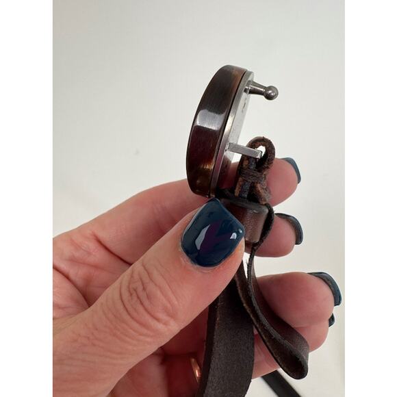 Brunello Cucinelli Brown Leather Genuine Horn Buckle 1\